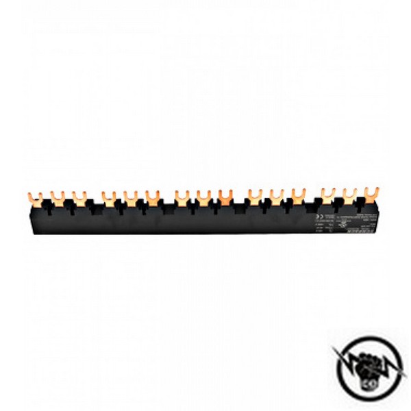 Гребен 3P за 5 моторни защити BE5, 45mm, виличен, UL cert.