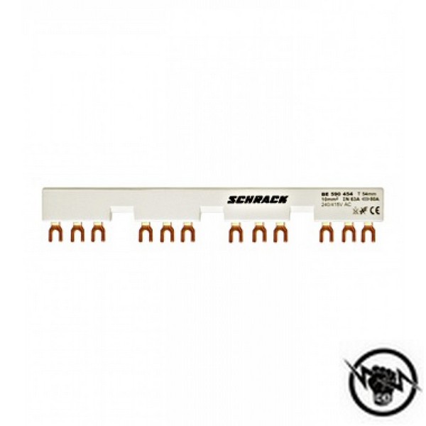 Гребен 3P за 4 мот. защити BE5 + доп. контакт, виличен